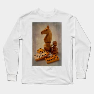 Chessmen And Dominos Long Sleeve T-Shirt